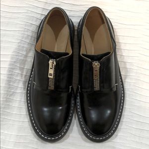 Rag & Bone Saxon Zip-front Leather Loafers